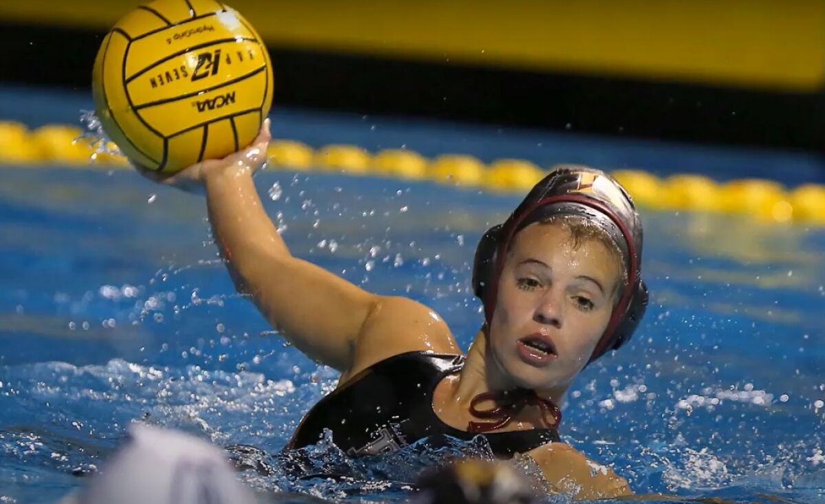 Bishop's School junior Maggie Johnson competes in water polo, field hockey, softball and swimming.
