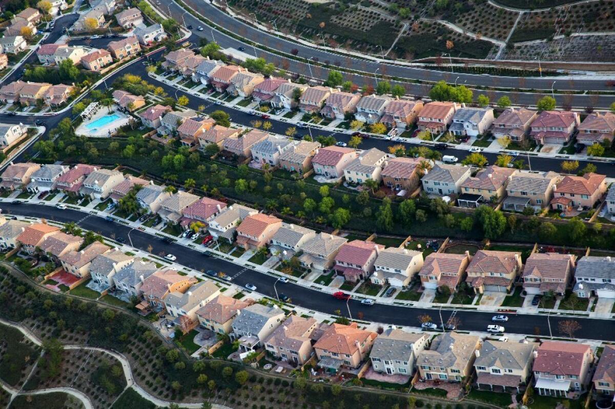 A housing development in Santa Clarita, Dec. 19, 2014. For American families, household incomes rose strongly in 2015, breaking a years-long pattern of income stagnation.