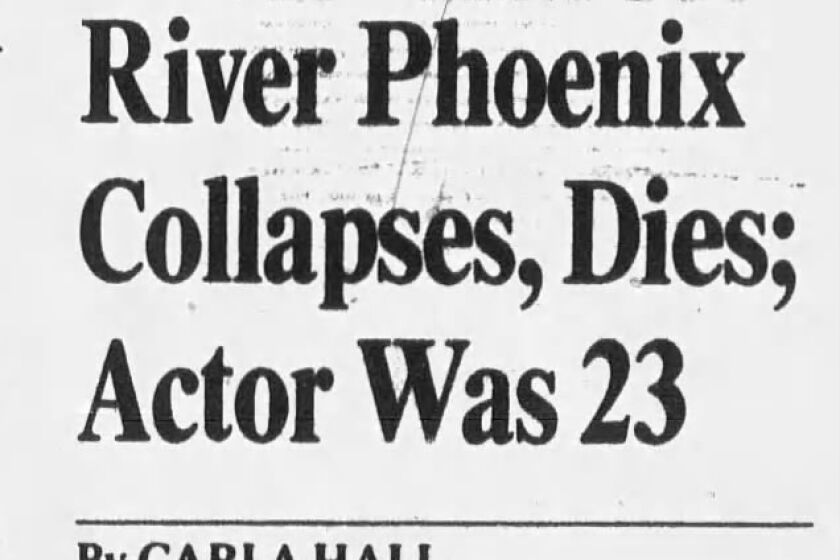 Clipped from the front page of the Los Angeles Times Nov. 1, 1993. (L.A. Times archive)