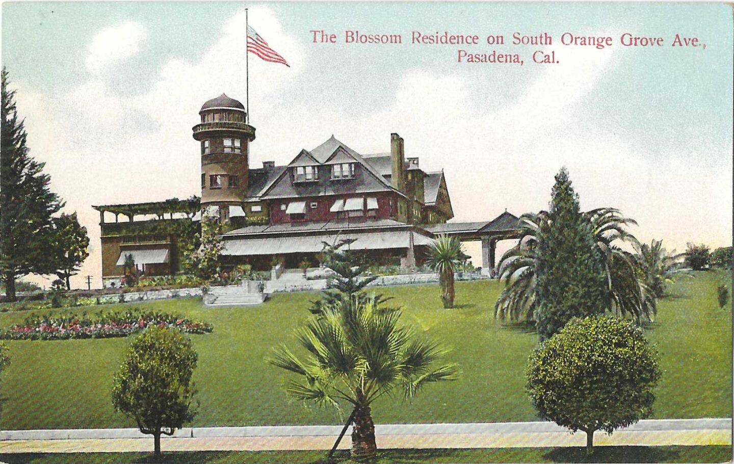 The Blossom Residence on South Orange Grove Ave., Pasadena, Cal.