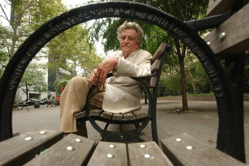 Kurt Vonnegut, photographed in Manhattan in 2005. "If This Isn't Nice, What Is?" -- a collection of his commencement addresses -- has just been published, in time for graduation season.