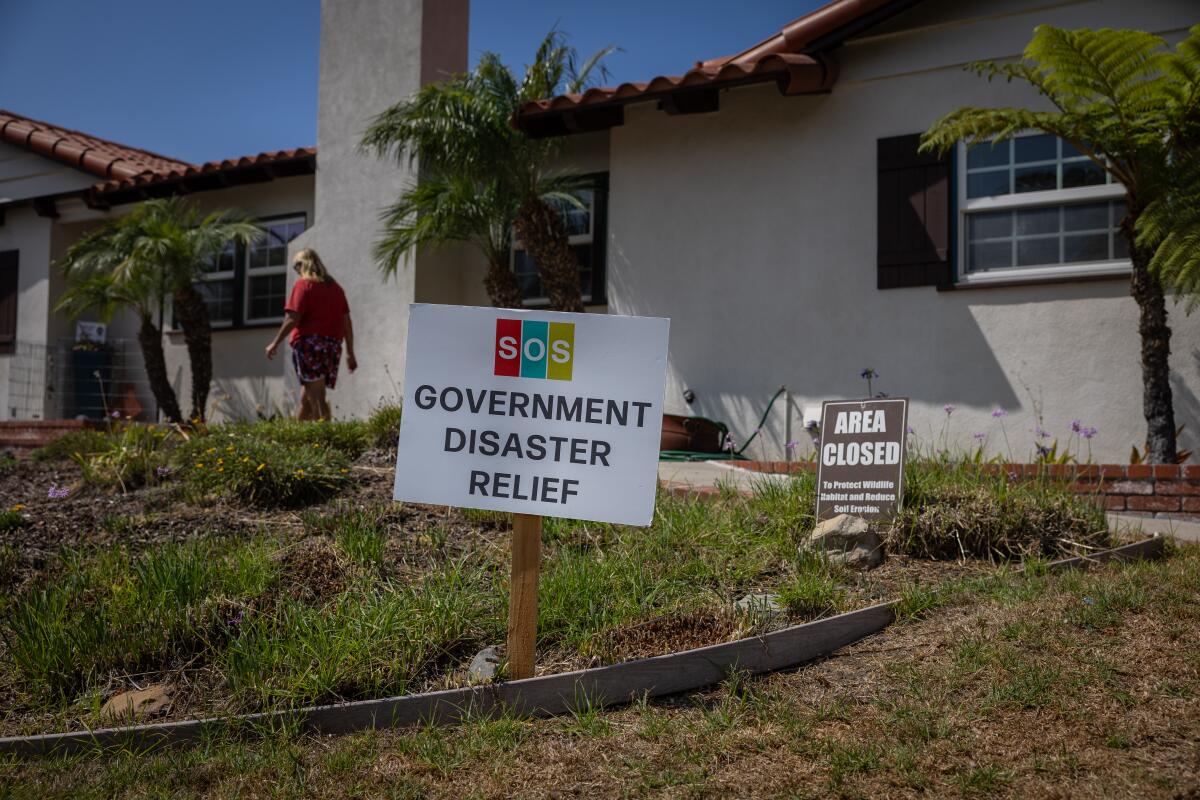 Some help is finally coming to Palos Verdes landslide residents