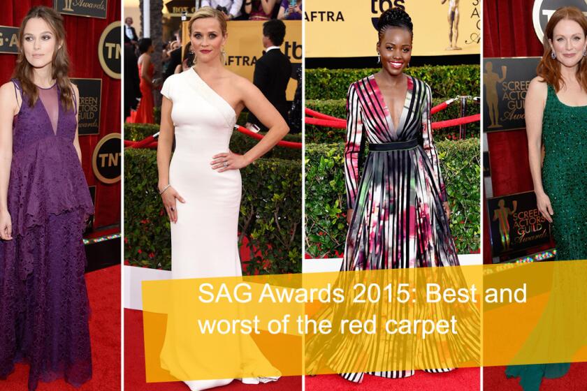 Keira Knightley, left, Reese Witherspoon, Lupita Nyong'o and Julianne Moore are among the red carpet's best and worst dressed.