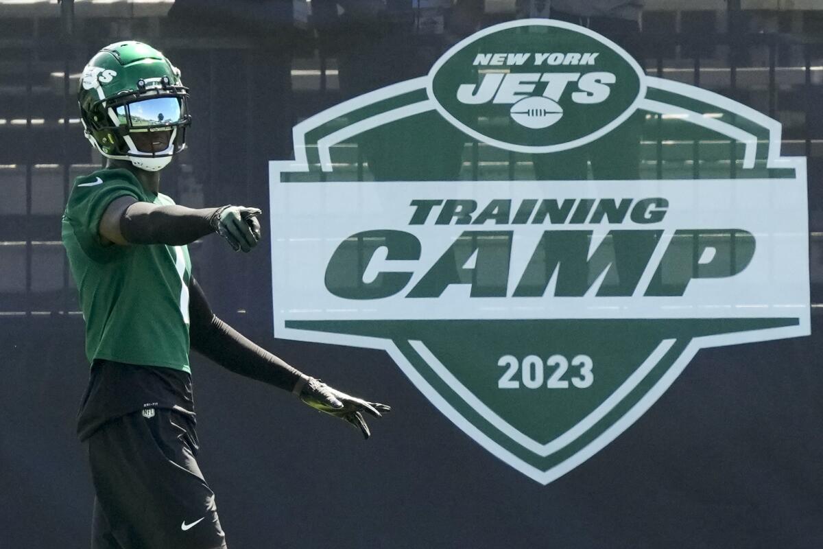 Jets fans flock to training camp to get their first look at Aaron