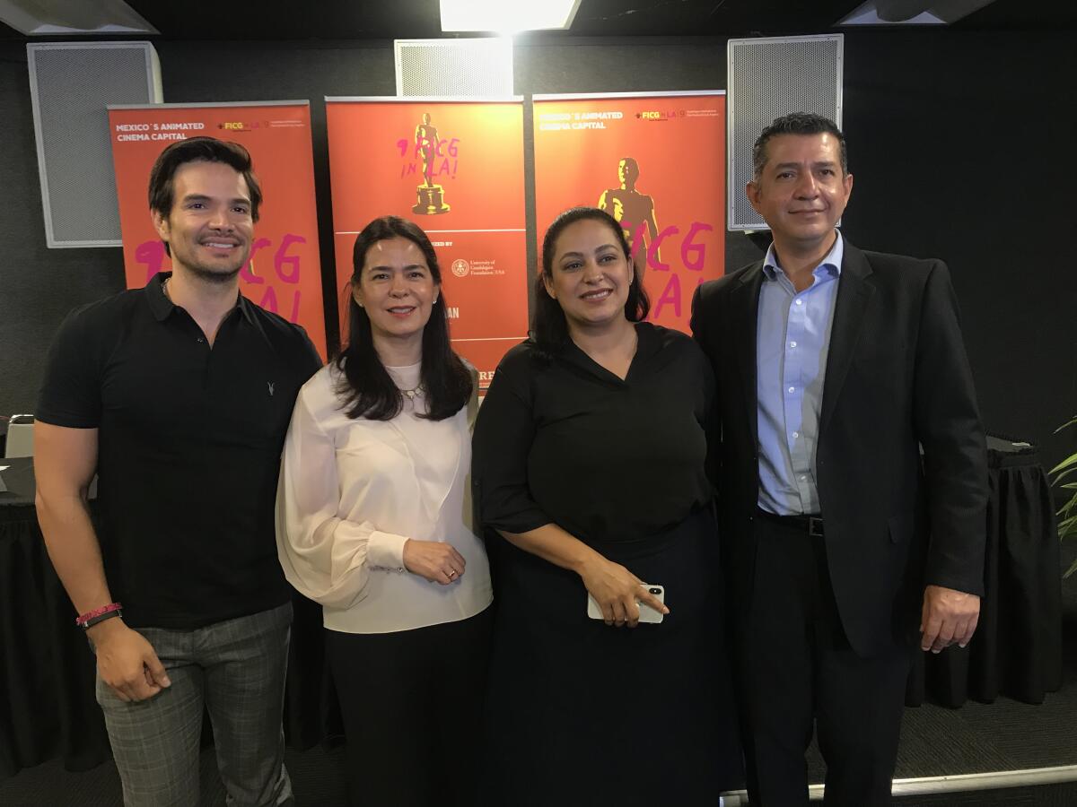 De izq. a der., Andrés Zuno, Marcela Celorio, Estrella Araiza y Gustavo Padilla Montes.