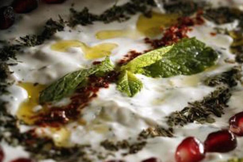 Recipe: Roasted zucchini and labneh dip with mint