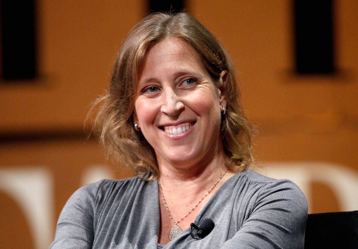Susan Wojcicki speaks at the Vanity Fair New Establishment Summit in San Francisco in 2014.