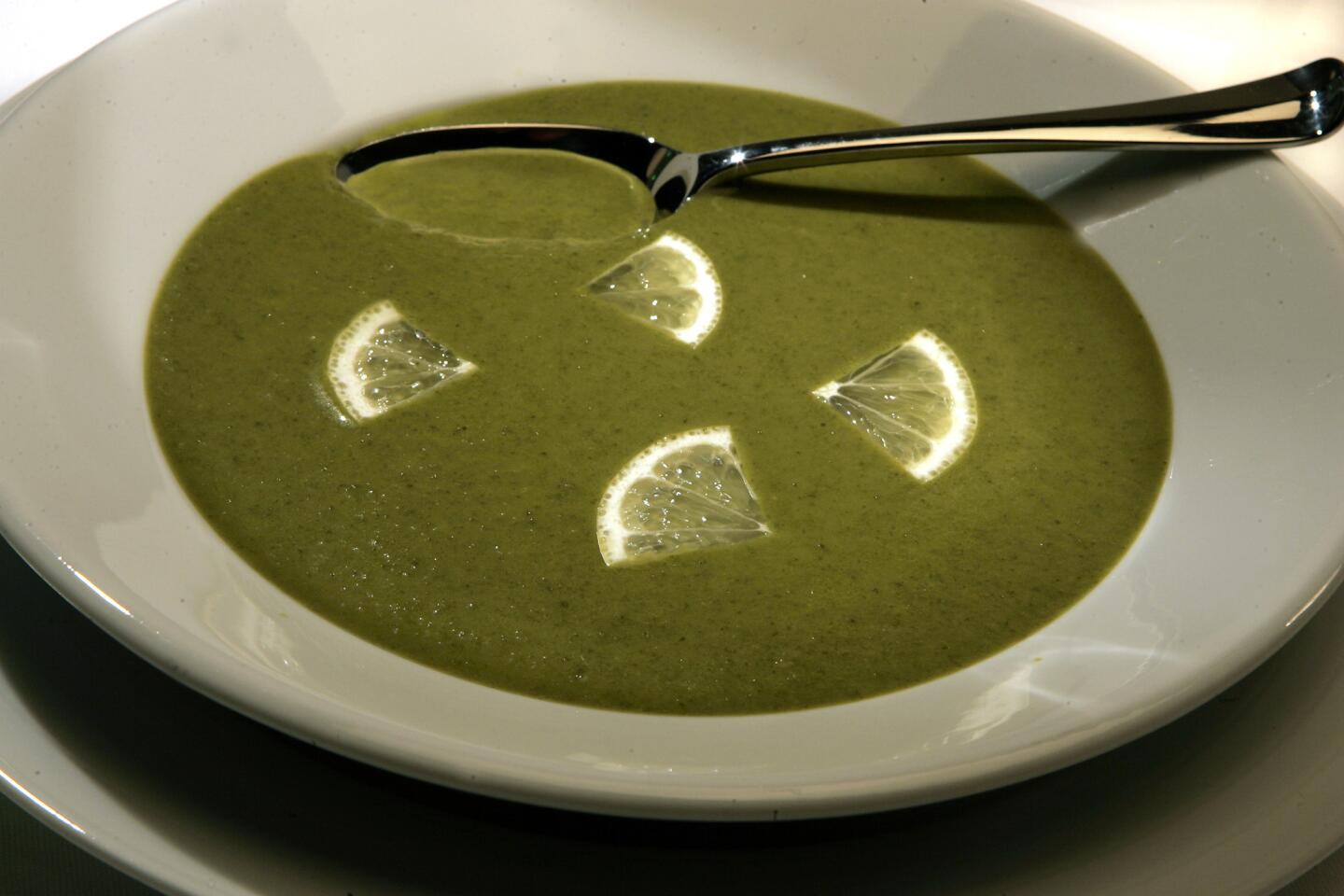 Mixed greens soup