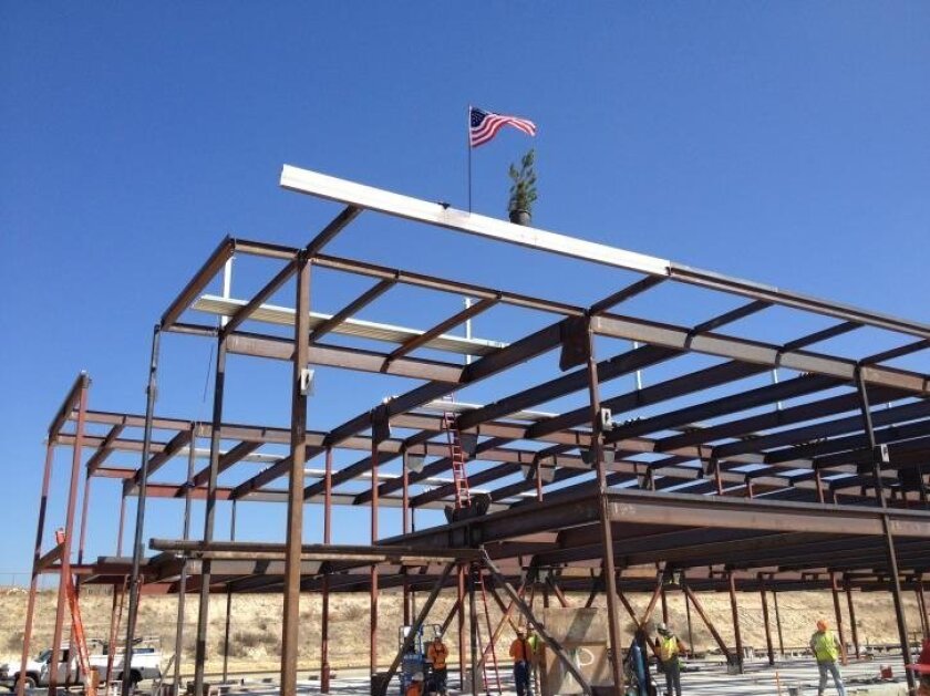 File photo of school construction site. The Vista Unified School Board voted Thursday to negotiate a contract that would commit the district to use local, unionized labor for construction projects under its new, $247 million school bond measure.