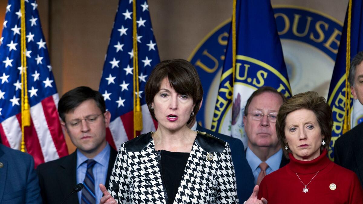 Rep. Cathy McMorris Rodgers, one of President Trump's most faithful congressional lieutenants, is facing potentially her toughest reelection fight in years.