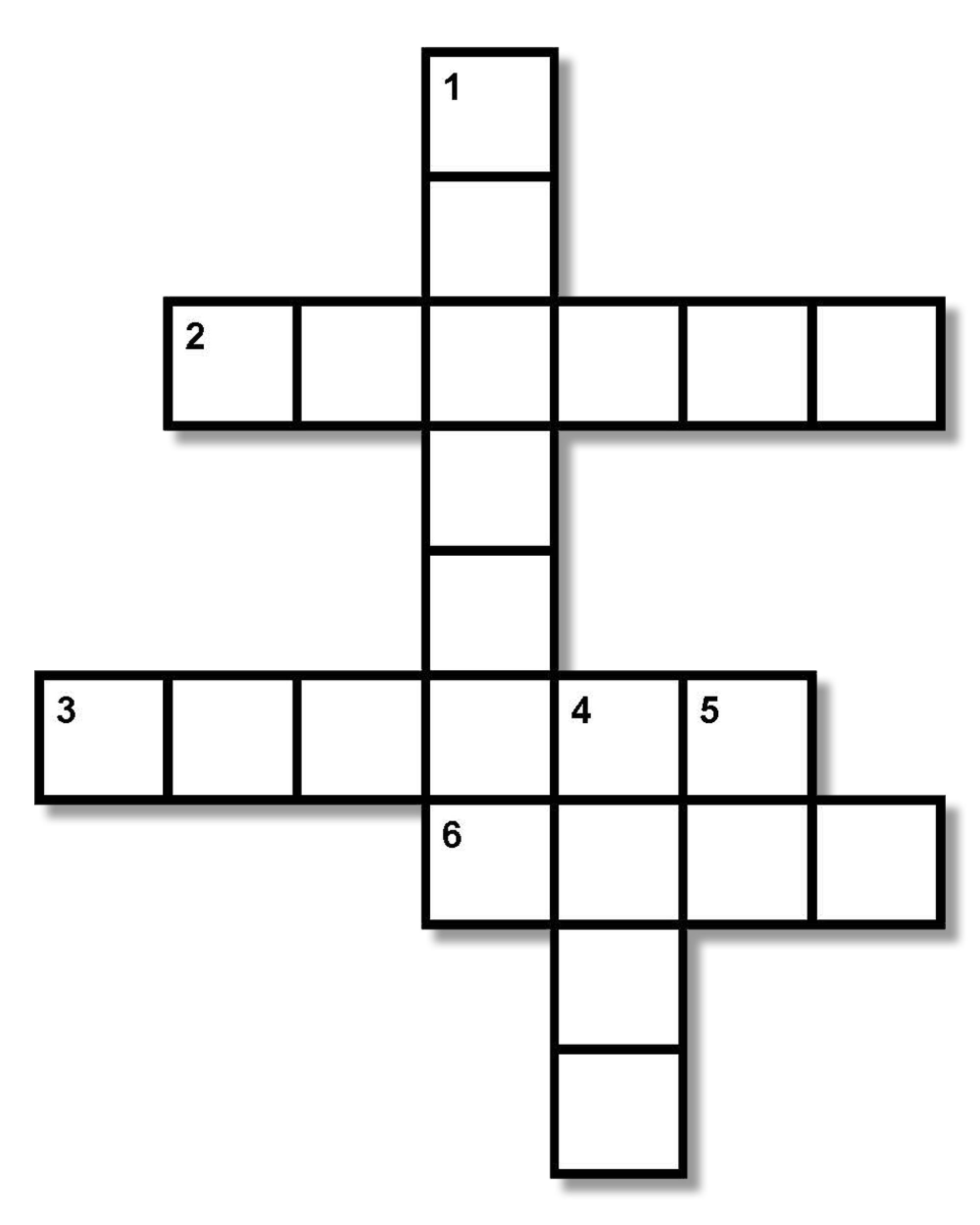 Empty crossword squares