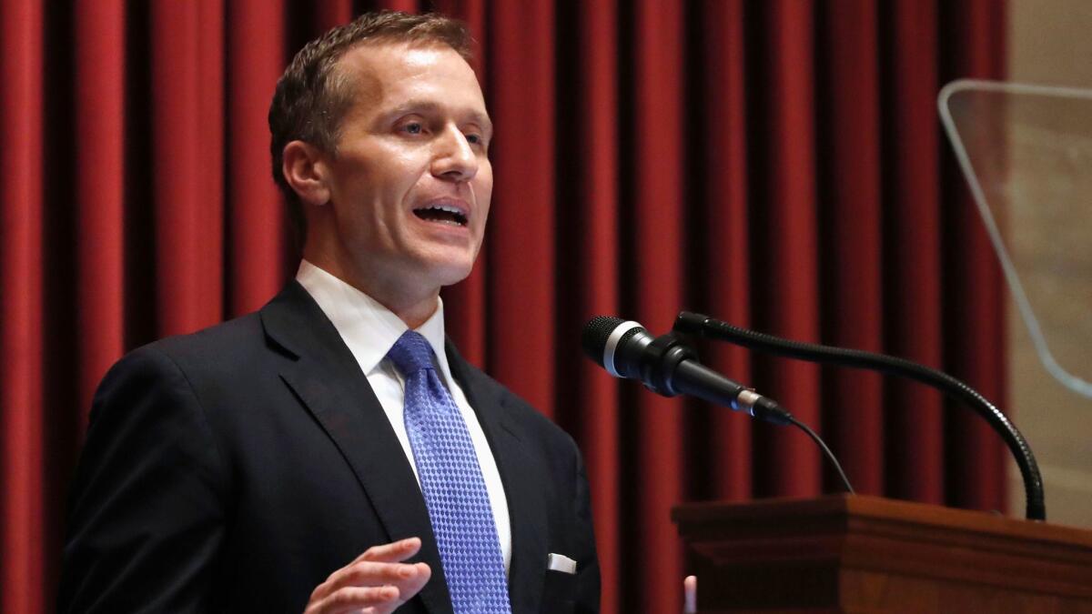 Missouri Gov. Eric Greitens' extramarital affair was 'the worst-kept secret  in the world' - Los Angeles Times