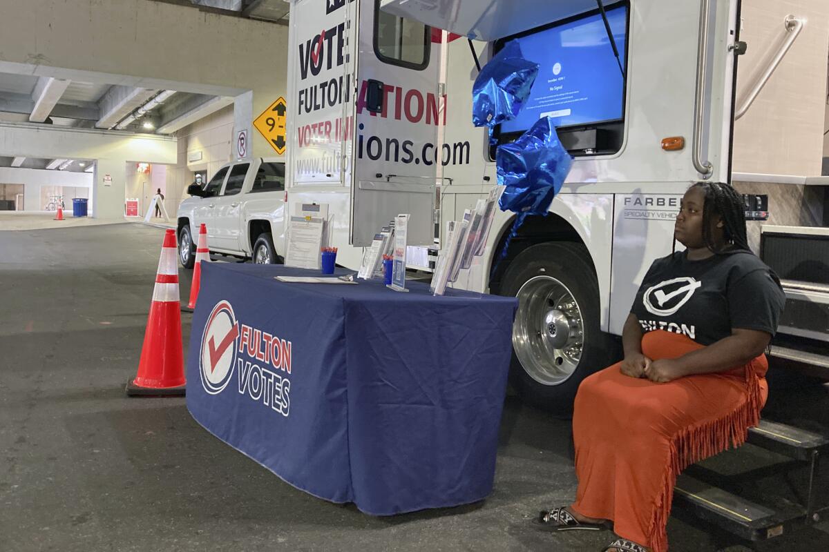 A Fulton County mobile voting unit.