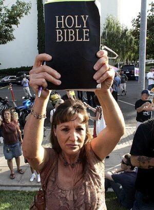 Holding Bible