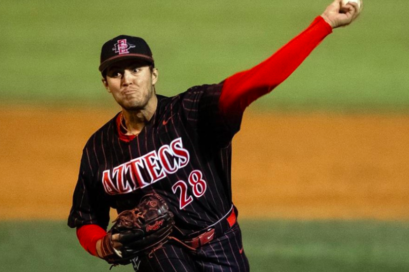 San Diego State's TJ Fondtain is the Friday night starter on the mound for series opener against Arizona State.