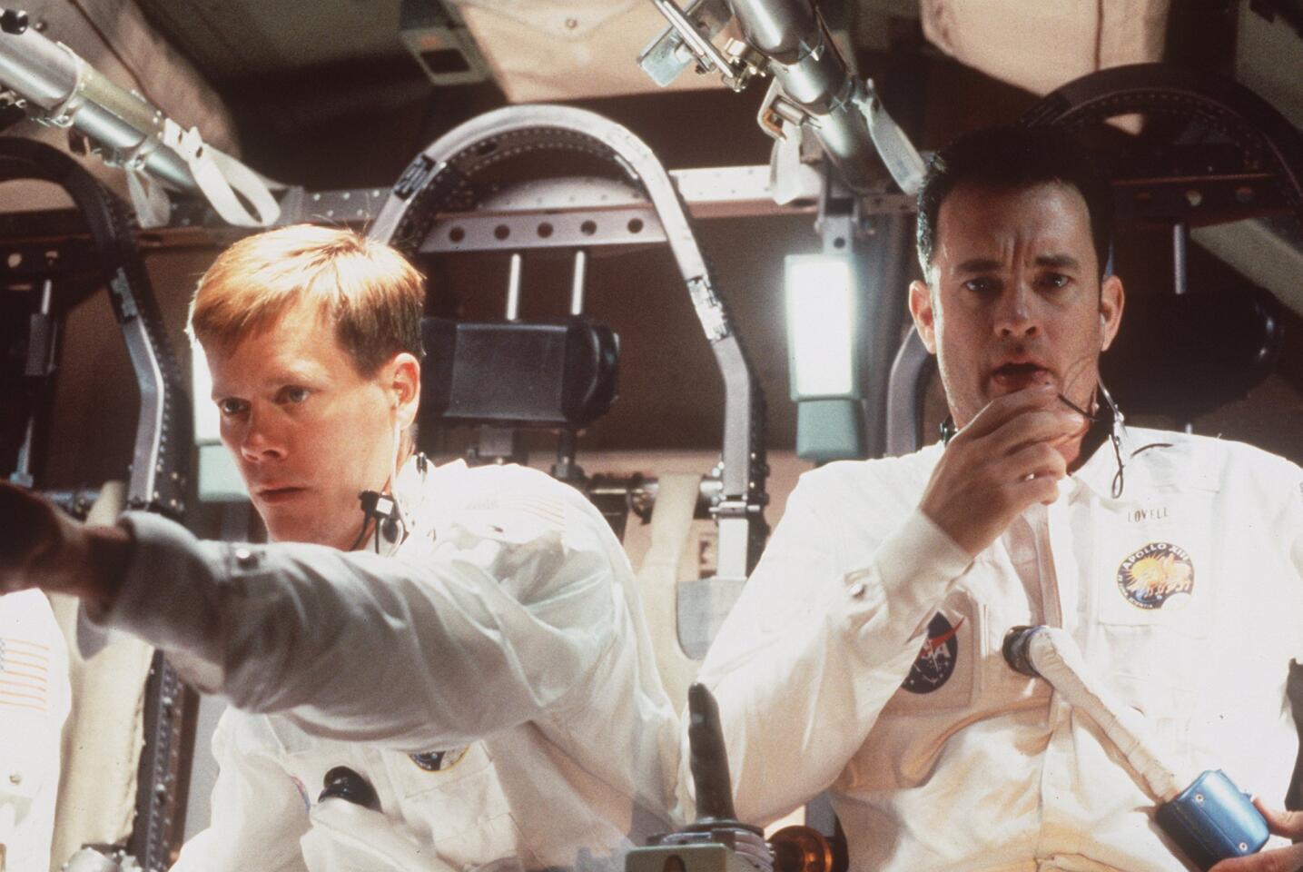 Fresh off his success in "The River Wild," Bacon played Jack Swigert in "Apollo 13," joining Tom Hanks and Bill Paxton aboard the ill-fated moon-bound mission. The movie was both a critical and box-office hit.