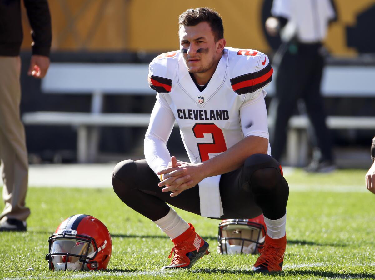 Former Browns QB Johnny Manziel reveals in documentary he tried to commit  suicide at end of 'bender' - The San Diego Union-Tribune