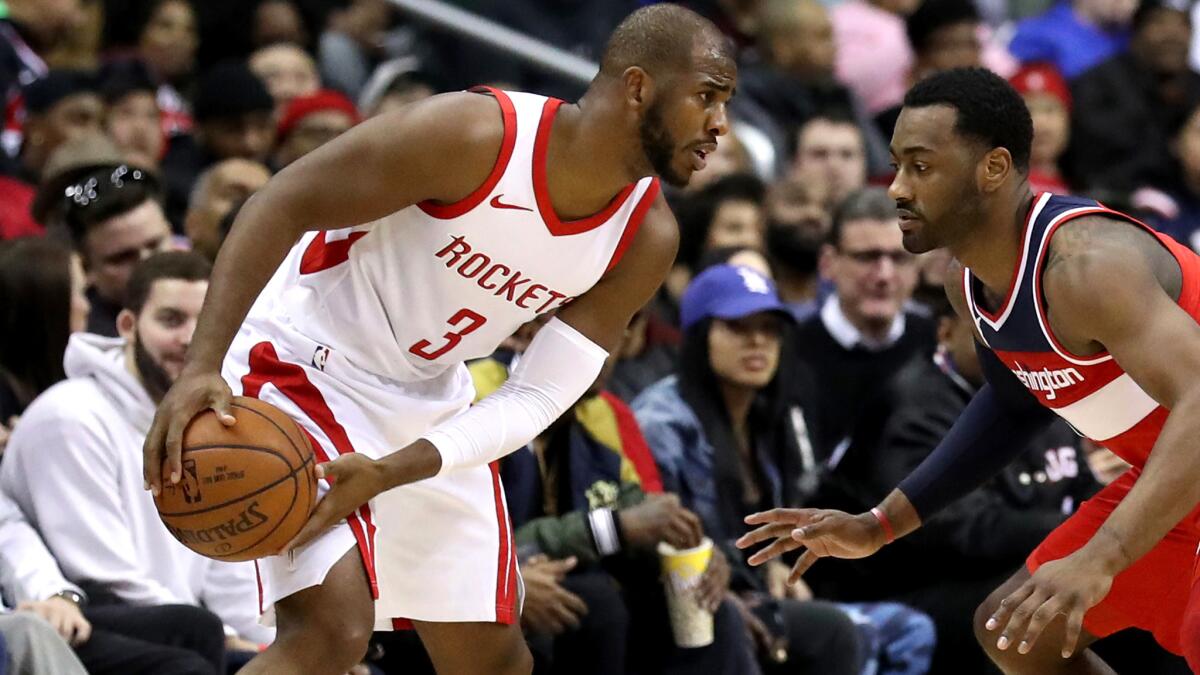 Chris Paul and the Rockets enter Monday's game against the Clippers with the best record in the NBA at 35-9.
