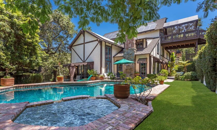 In Encino, director Steve Zuckerman and talent manager-producer Darlene Kaplan have listed their English Tudor-style home for $3.499 million.