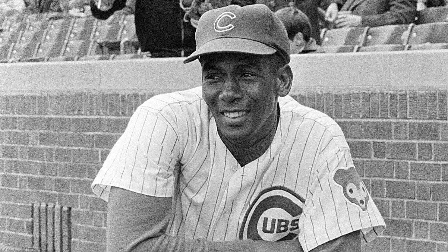 Ernie Banks of the Chicago Cubs. Editorial Photography - Image of