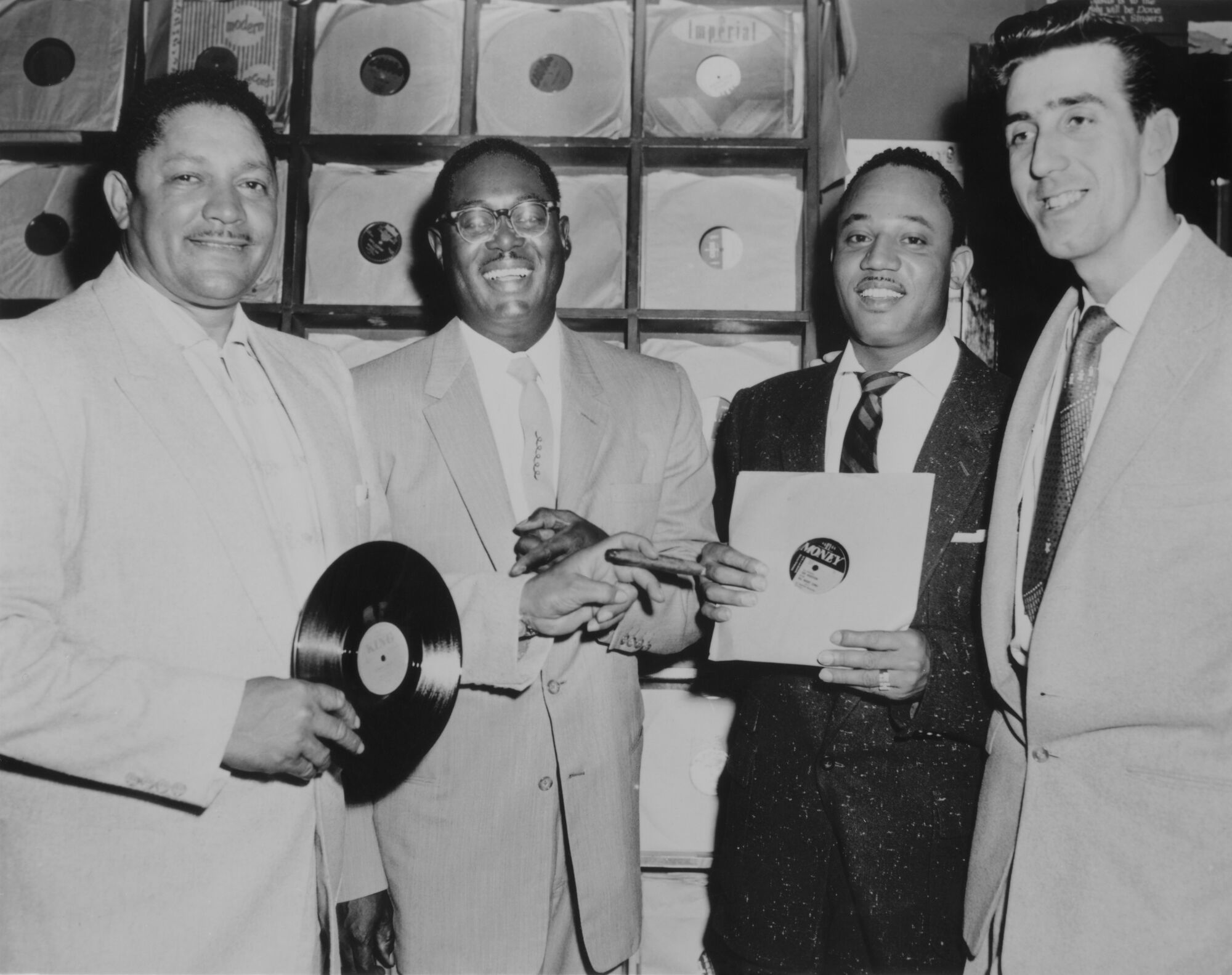 John Dolphin, R&B saxophonists Earl Bostic and Joe Houston, and DJ Dick 'Huggy Boy' Hugg 