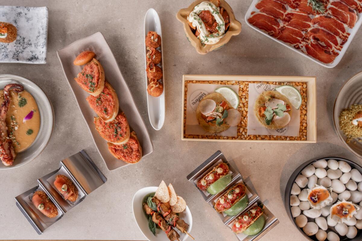 A selection of tapas dishes from Teleferic.