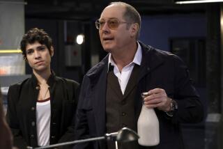 Diany Rodriguez and James Spader in "The Blacklist" on NBC.