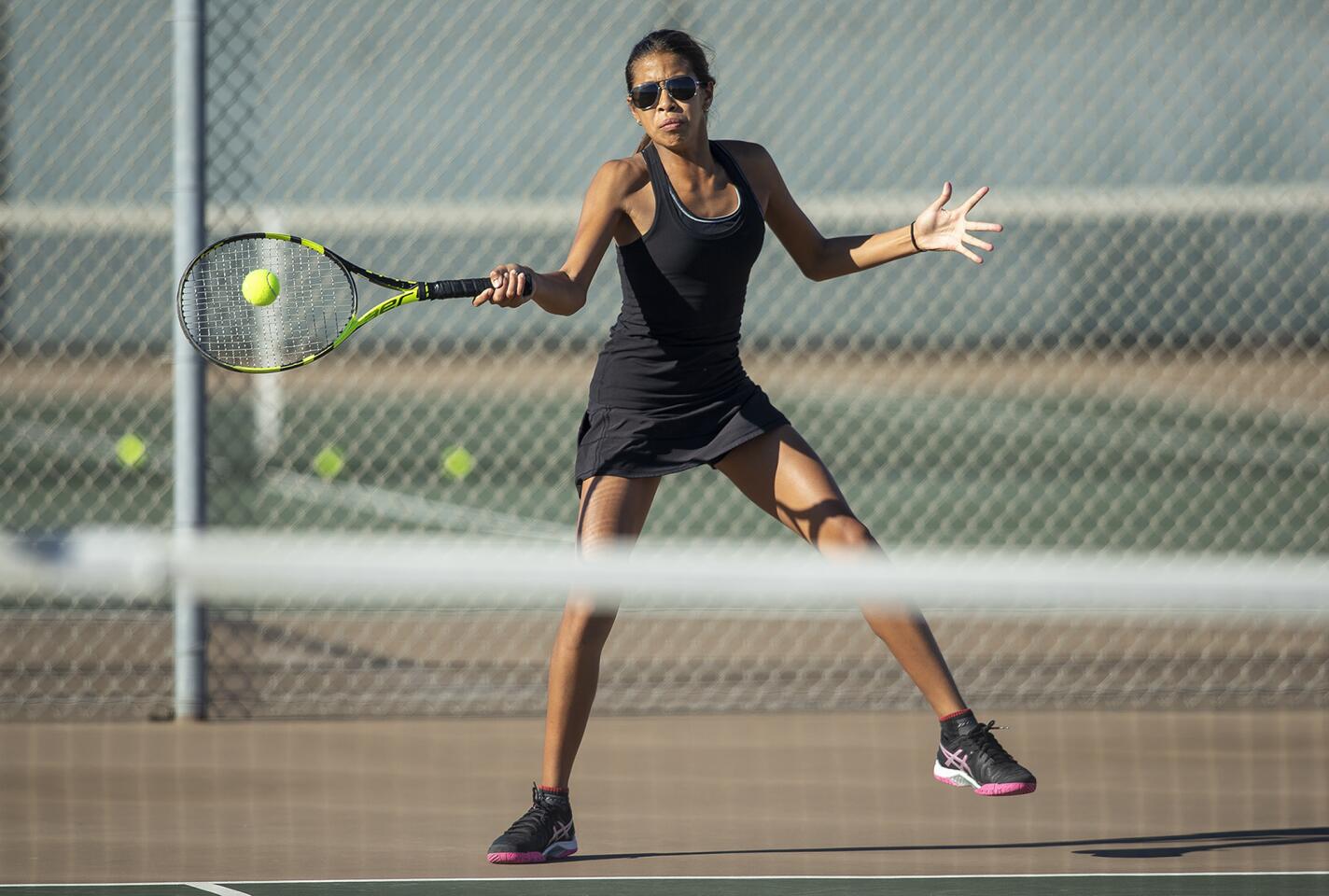 Photo Gallery: Huntington Beach vs. Edison in girls’ tennis