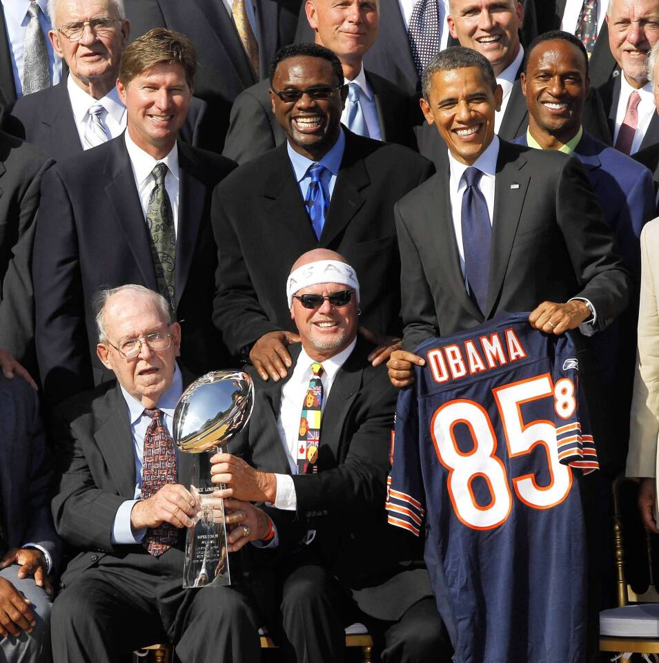 BARACK OBAMA CUSTOM 1985 CHICAGO BEARS JERSEY