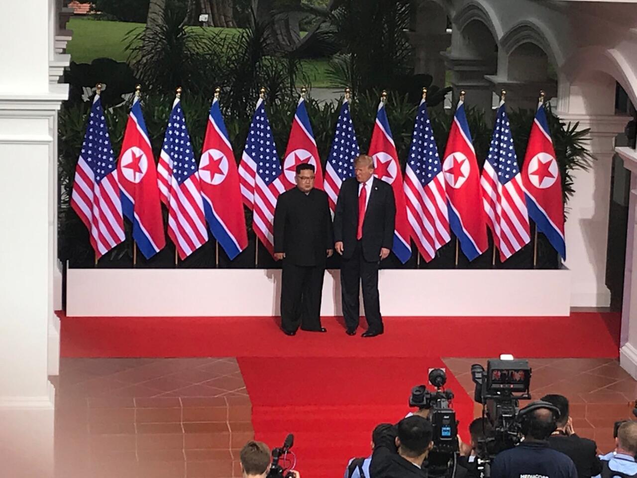 President Trump and Kim Jong Un meet