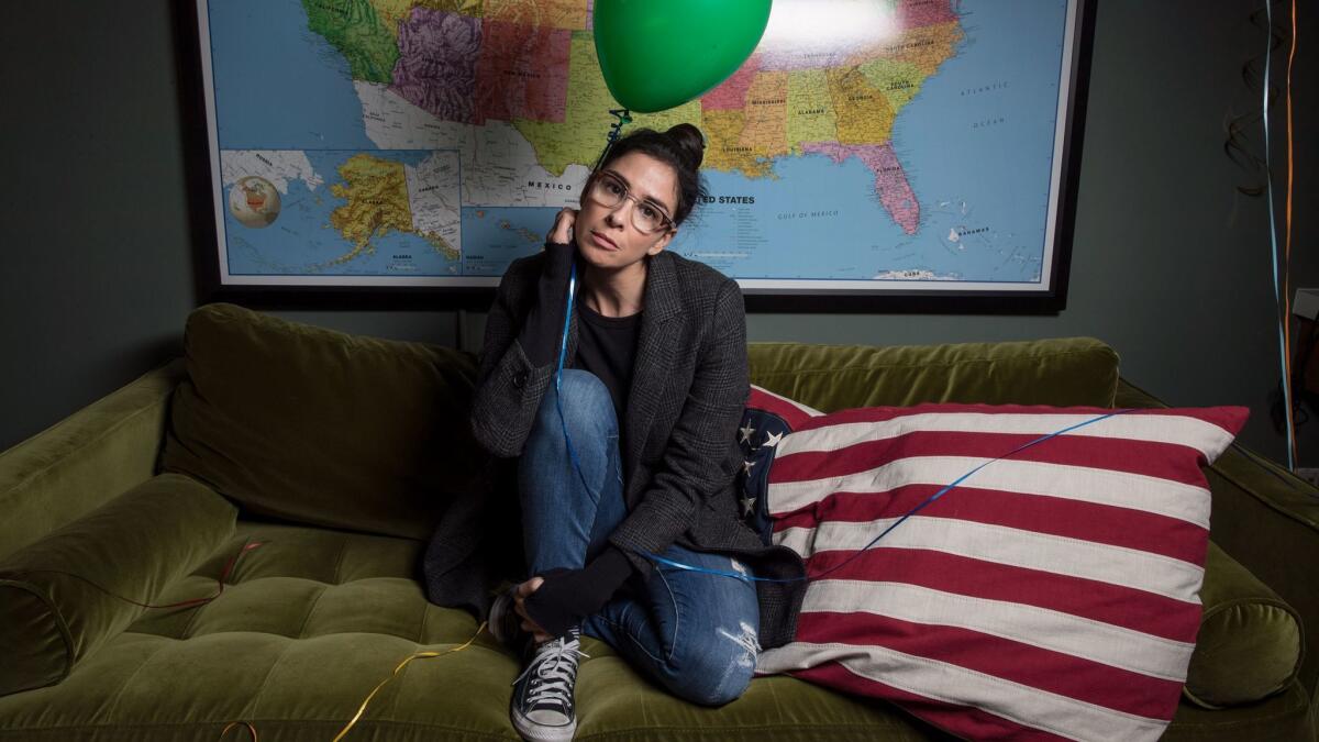 Sarah Silverman is nearing the end of the first season of her Hulu television series, "I Love You, America."