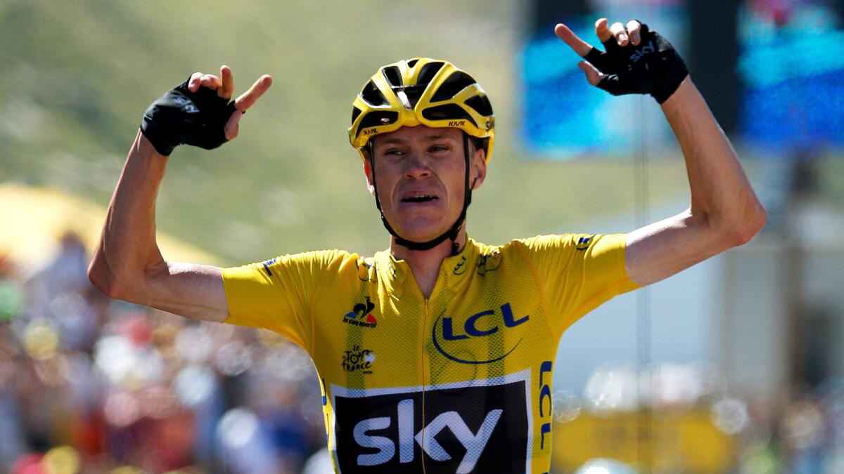 Overall leader Chris Froome wins the 10th stage of the Tour de France on Tuesday.