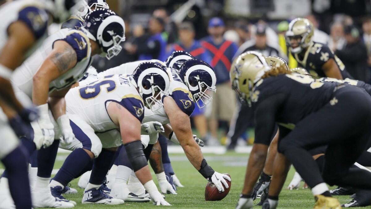 Rams center John Sullivan started all 16 games last season and all three playoff games, including the NFC championship against the New Orleans Saints.
