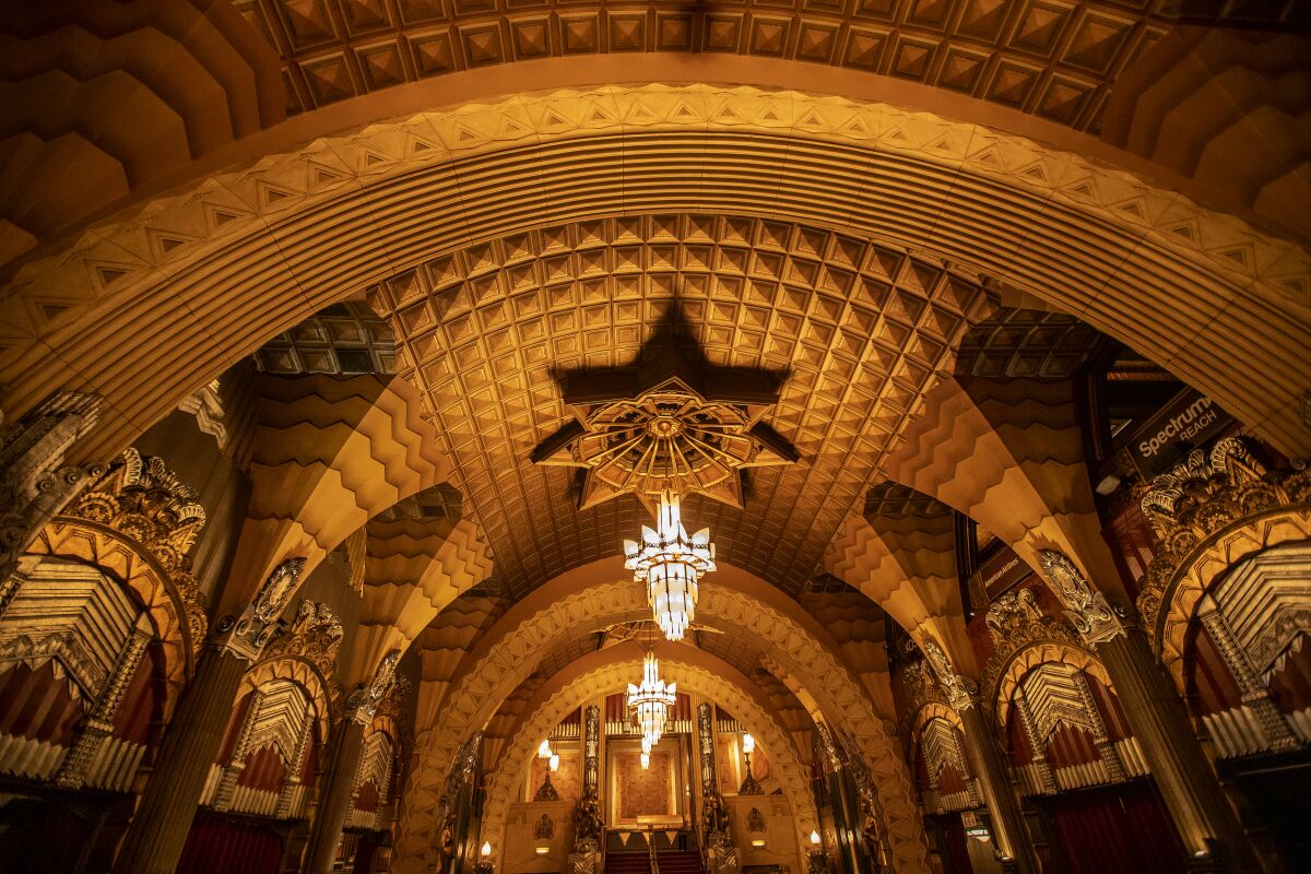 Pantages Theater lobby. 
