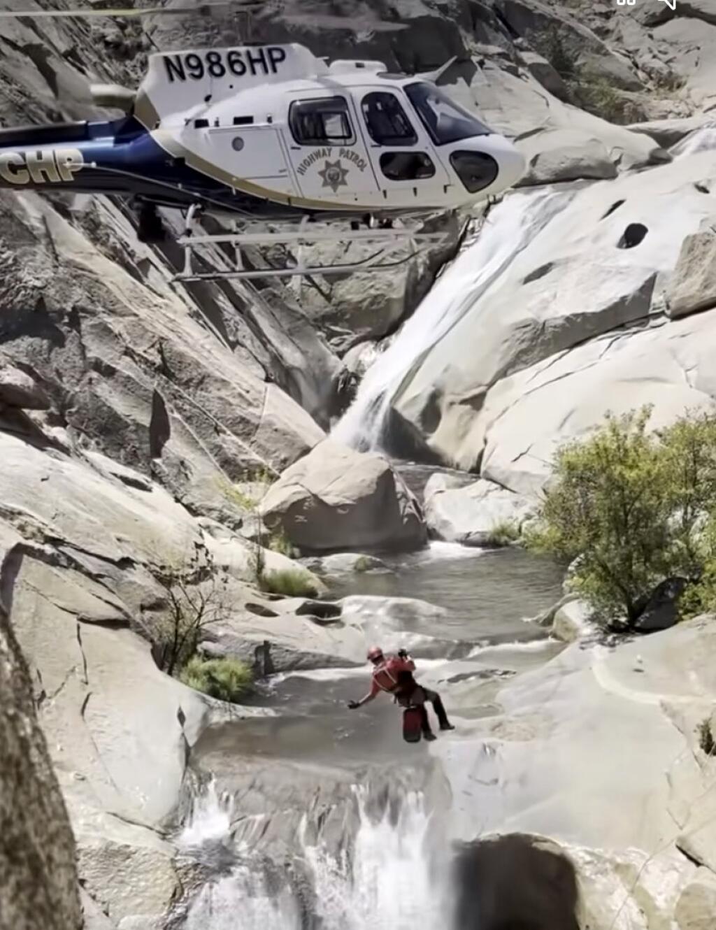 Video: Long Beach man trapped behind California waterfall for 2 days is ...
