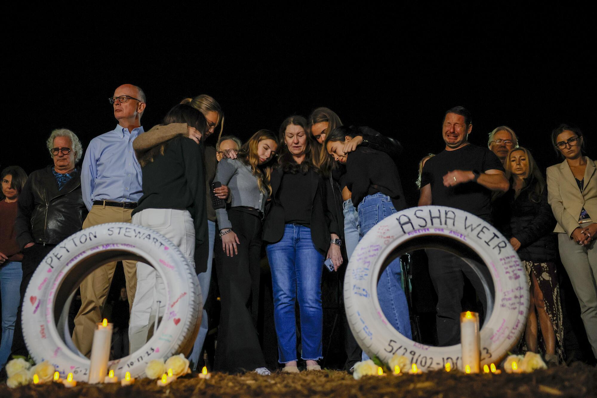 A "Ghost Tire Memorial'' in memory of the victims of a driver who killed four Pepperdine students.