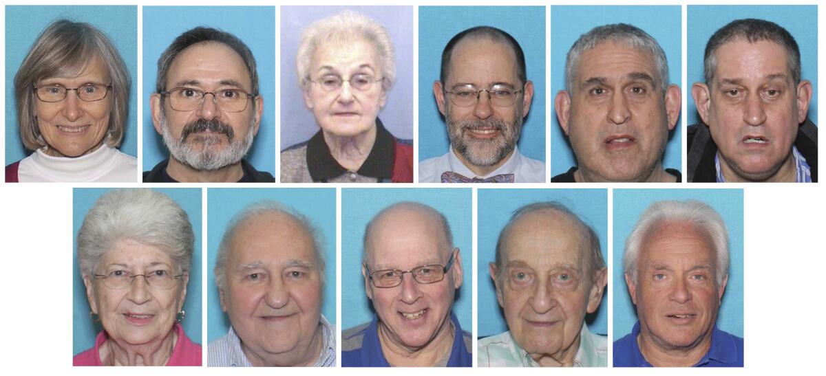 The victims of the Oct. 27, 2018, assault on the Tree of Life synagogue in Pittsburgh.