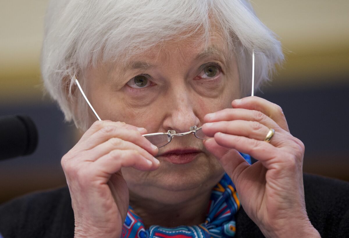 Federal Reserve Chairwoman Janet L. Yellen testifies before the House Financial Services Committee on June 22.