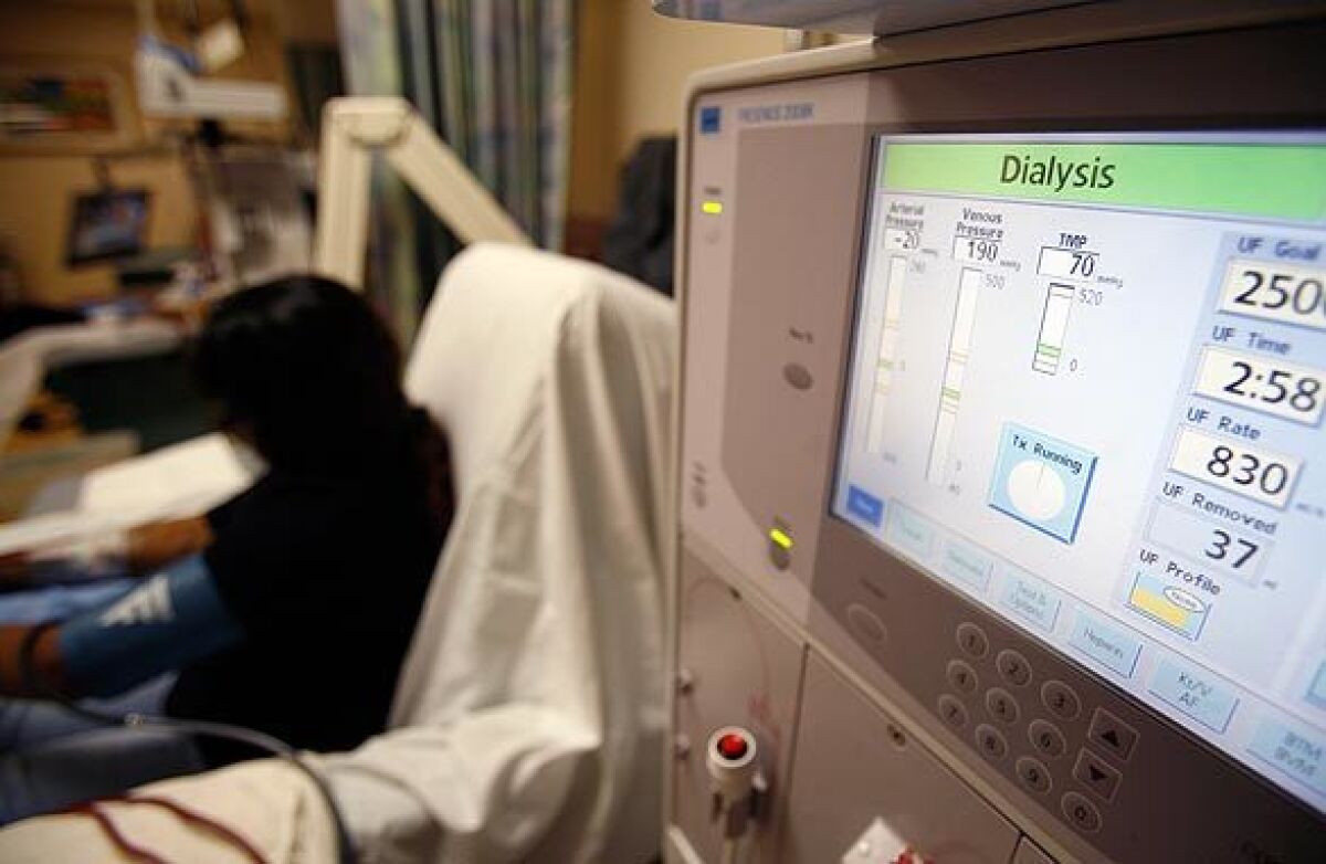 California passed a law this year in an effort to deter dialysis clinics from encouraging patients to enroll in health plans that give them higher reimbursement rates.