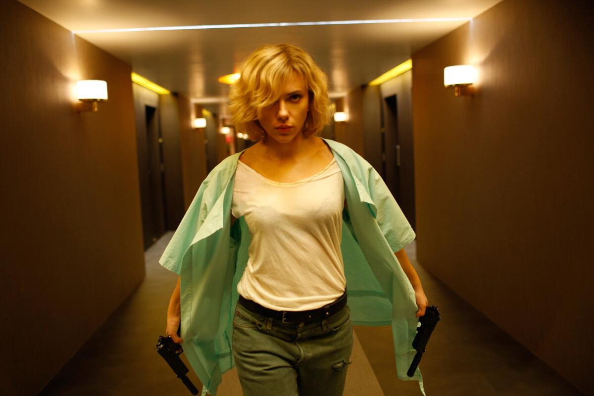 Scarlett Johansson in a scene from "Lucy."