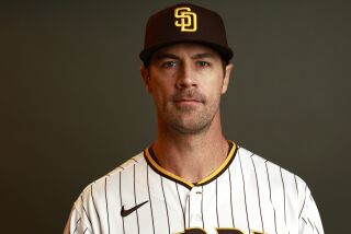 Peoria AZ - February 23: San Diego Padres pitcher Cole Hamels on Thursday, February 23, 2023 in Peoria, AZ. (K.C. Alfred / The San Diego Union-Tribune)