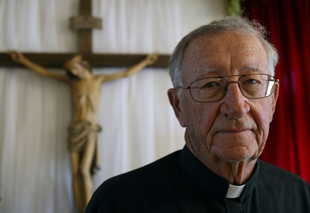 Catholic Bishop Leroy Matthiesen believed that even convicted abusers had a place in the priesthood. "We cannot in good conscience now wash them off our hands," he wrote in his book. When he met Father John Salazar, the priest had recently gotten out of prison in California and was staying at a church-run treatment center for accused abusers.