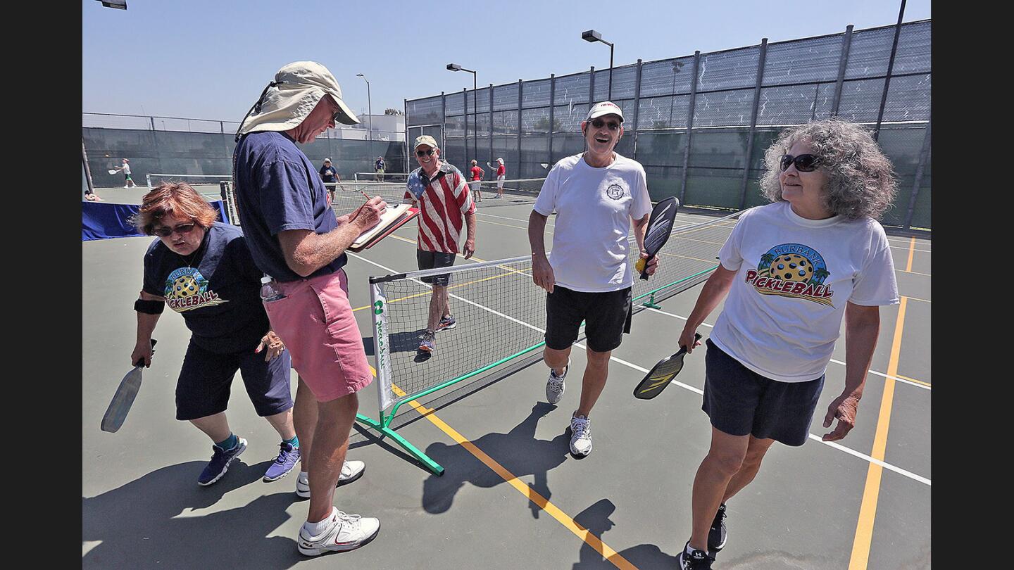 Photo Gallery: First Burbank Pickleball Red White and Blue Doubles Tournament of 2017