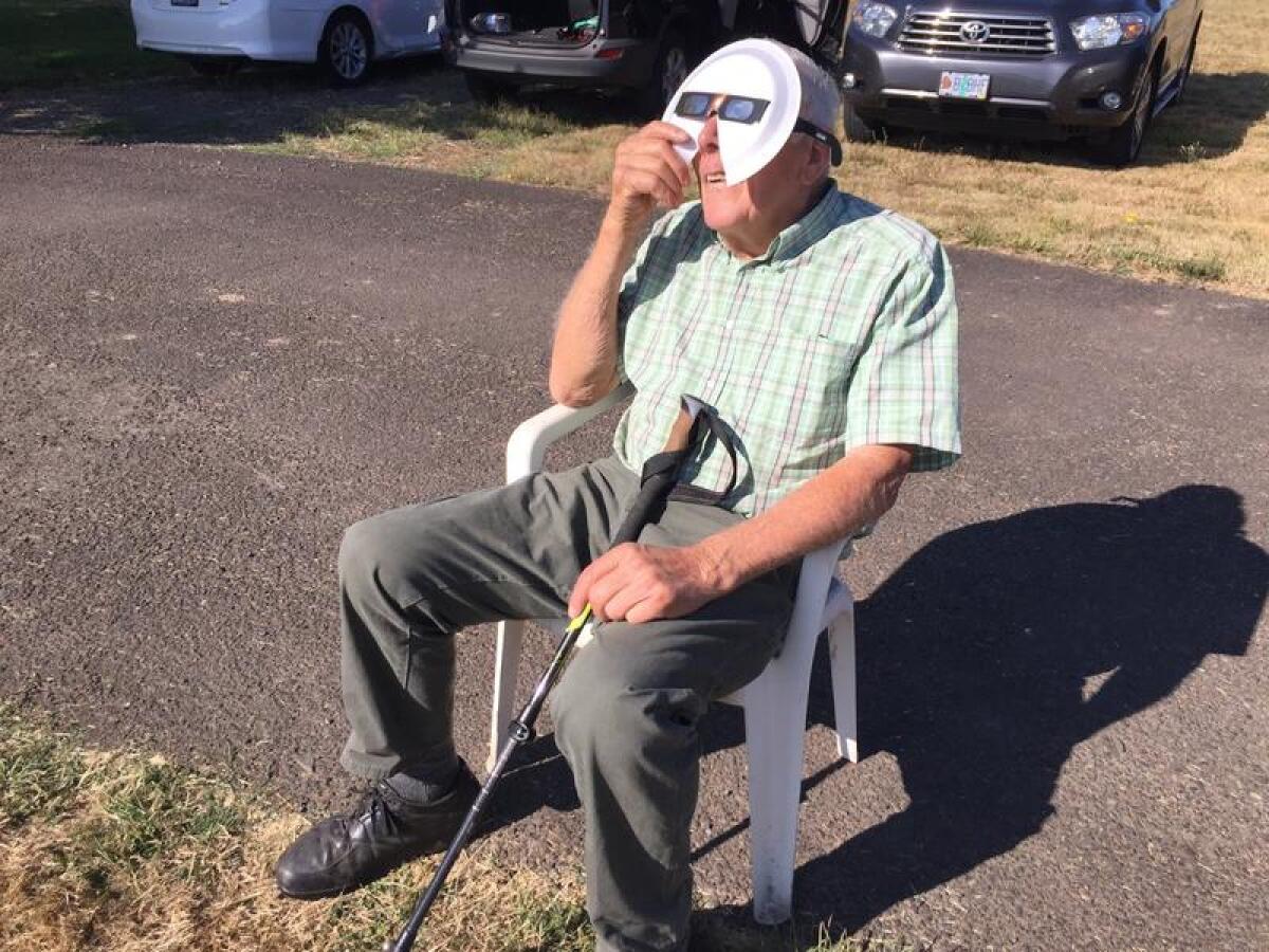 "You couldn't dream it," 88-year-old Bob Richard Sr.said of the eclipse.