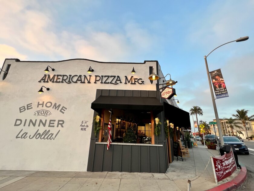 American Pizza Manufacturing at 7402 La Jolla Blvd. offers pizzas assembled in the store for customers to bake at home.