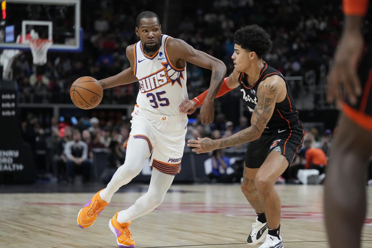 Kevin Durant scores season-high 41 points, Suns snap 3-game skid with  120-106 win over Pistons