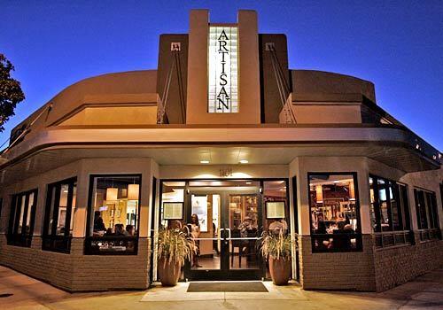 Artisan is a short walk north of Paso Robles' downtown square in the Central Coast's wine country. The restaurant, in an Art Deco building, has a contemporary bistro style.