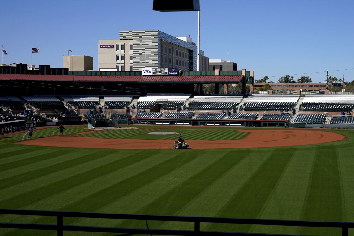 Scottsdale Stadium, the spring home of the San Francisco Giants.