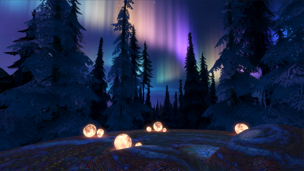 Nature gets a psychedelic makeover in the virtual reality meditation app Tripp.