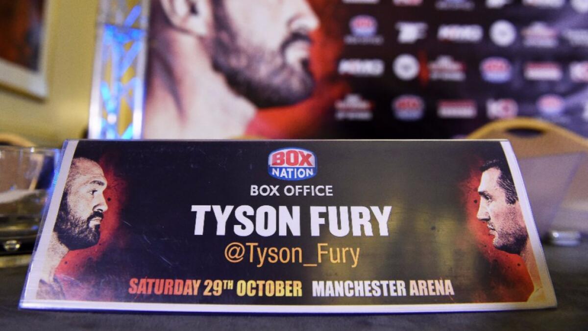 Tyson Fury withdrew last week from his scheduled Oct. 29 redmatch against former champion Wladimir Klitschko.